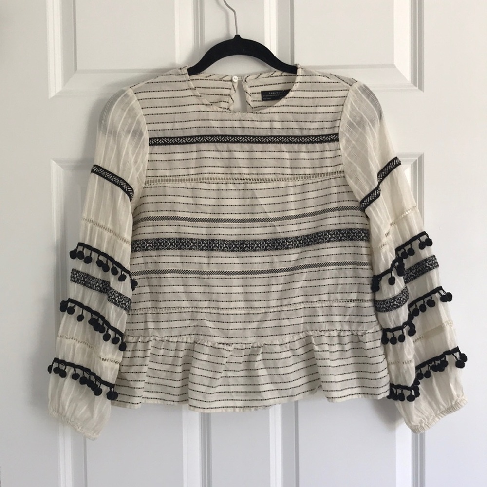 Zara Woman Premium Denim Collection Top